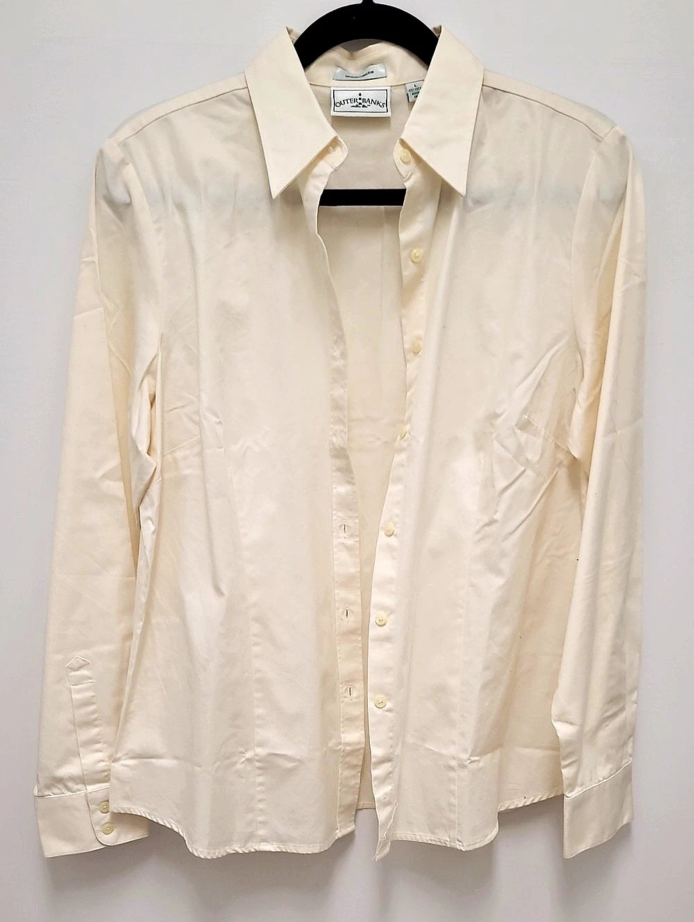 Outer Banks Cream Button Down Shirt Like New